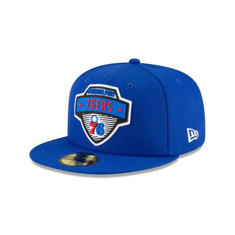 NBA Philadelphia 76ers Tip Off Edition 59Fifty Fitted (TMU1819) - Blue New Era Caps